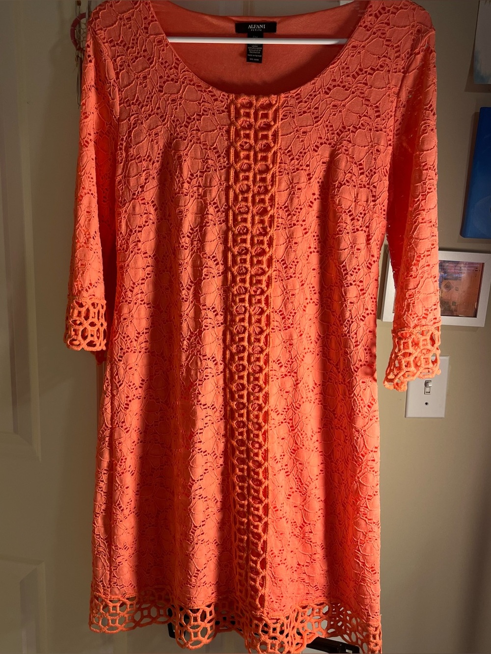 Coral alfani dress petite medium